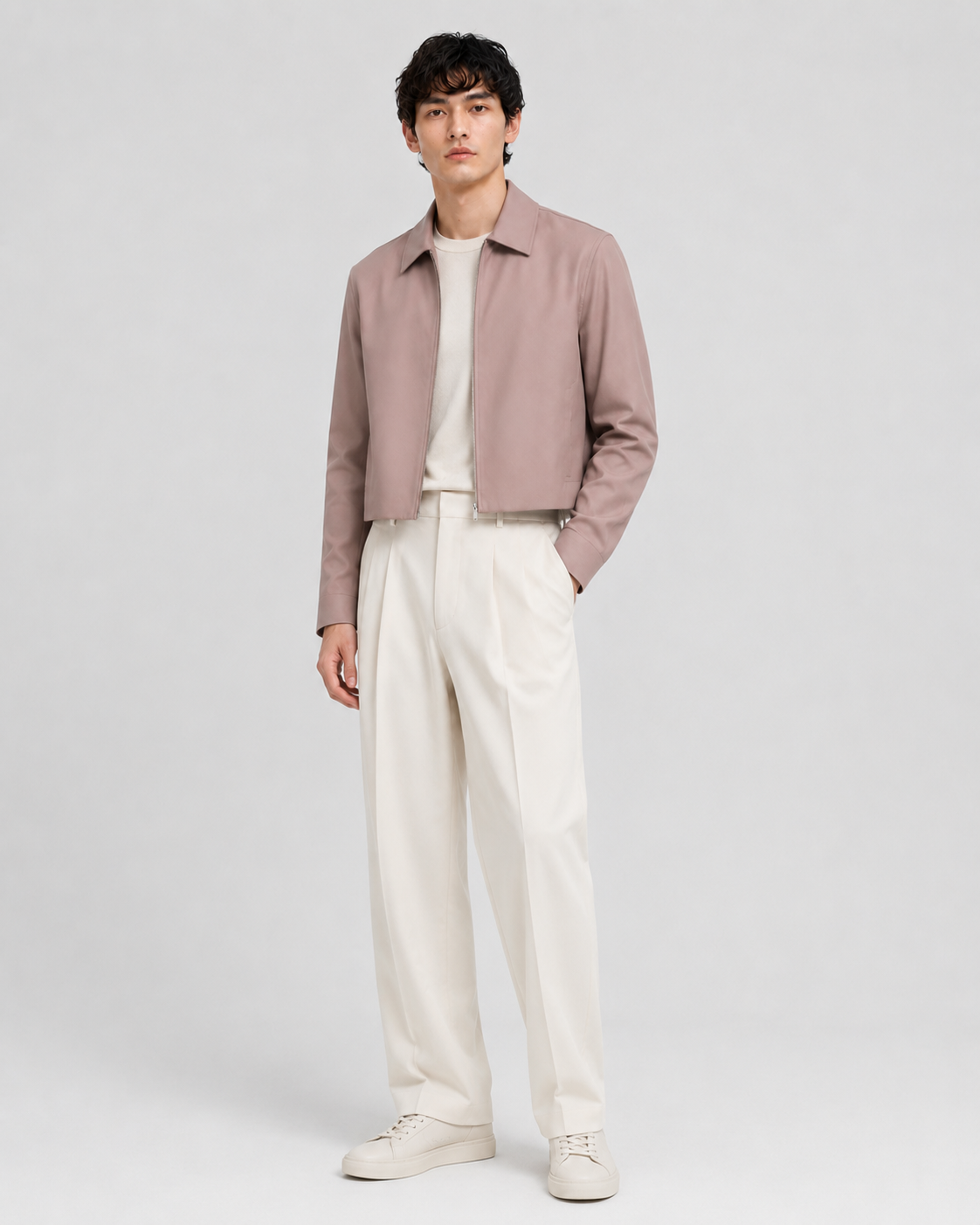 Judd Cropped Zipper Jacket