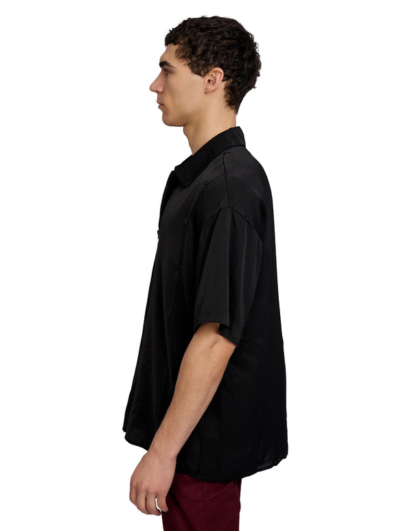 Zander Short Sleeve Zip Shirt Black