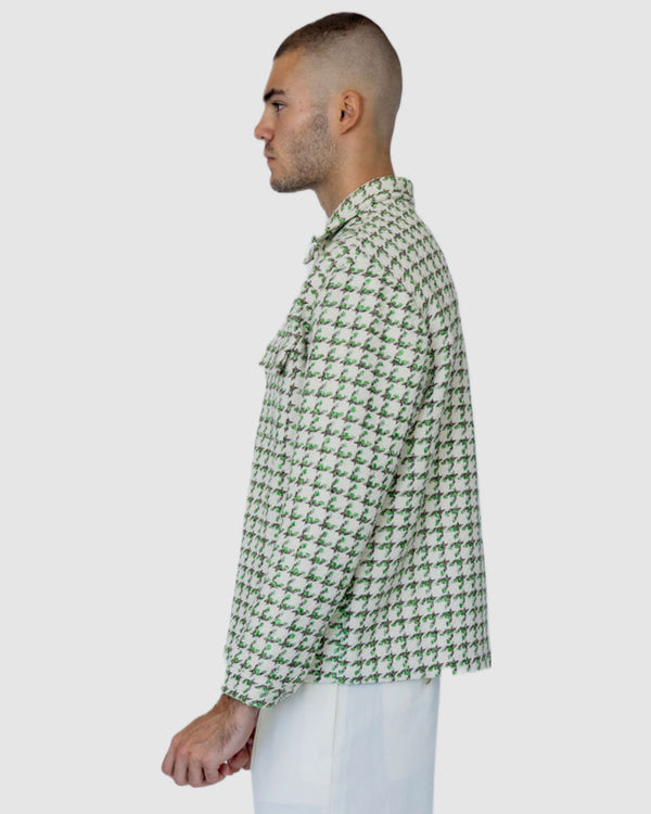 Elliot Patterned Jacket Green