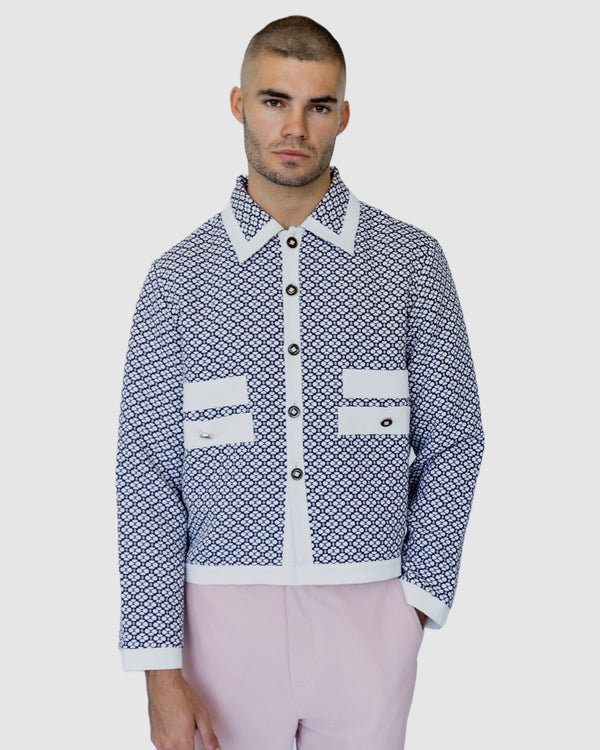 Sora Trimmed Jacket Black/White
