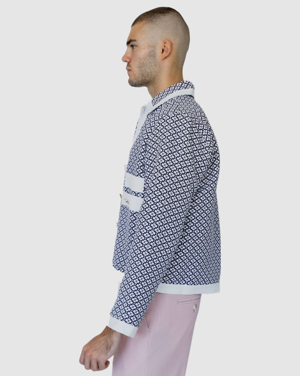 Sora Trimmed Jacket Black/White