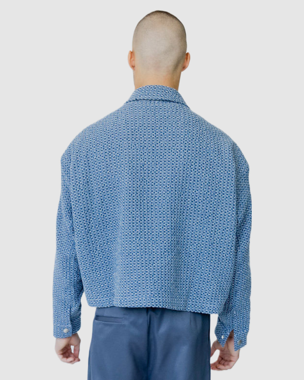 Yannick Cropped Jacket Blue