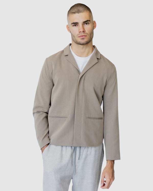 Desmond Cropped Jacket Brown