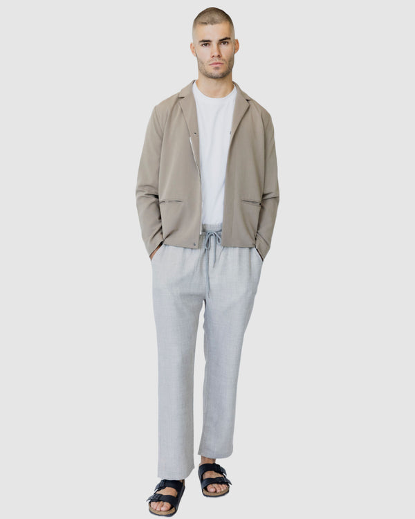 Desmond Cropped Jacket Brown