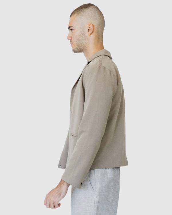 Desmond Cropped Jacket Brown
