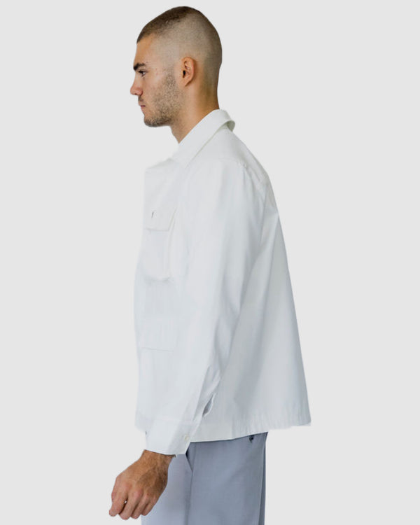 Kurtis Dual Pocket Jacket White