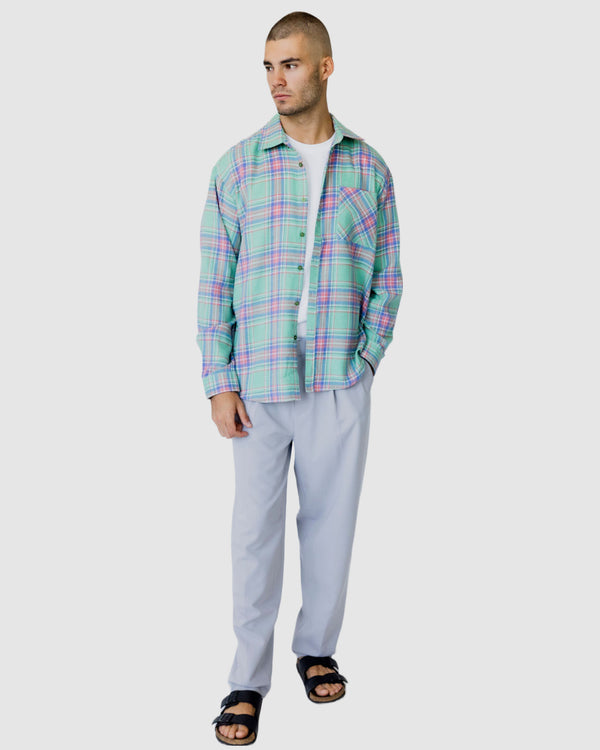 Jesse Check Casual Shirt Green