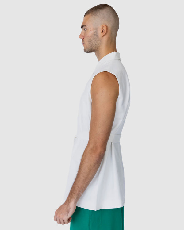 Saint Longline Vest White