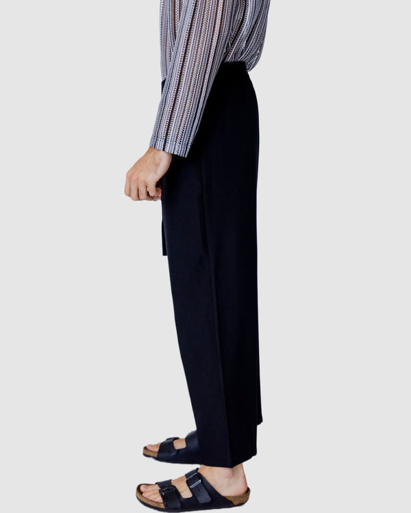 Liberty Loose Tie Pants Black