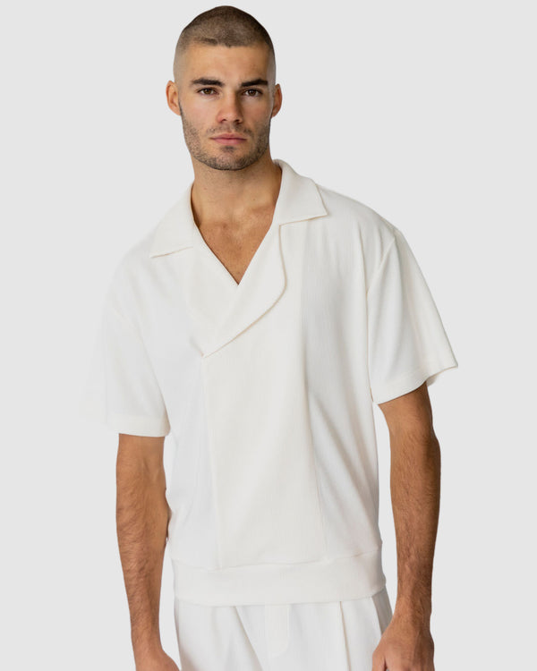 Henrik Ribbed Shirt Cream