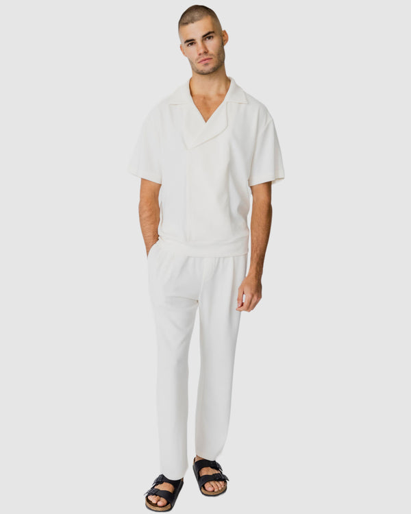 Henrik Ribbed Shirt Cream