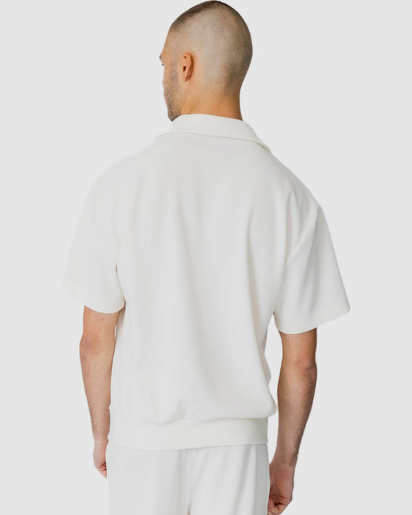 Henrik Ribbed Shirt Cream