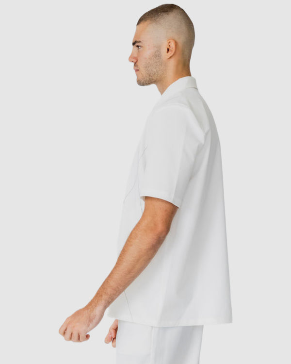 Quentin Zip Shirt White