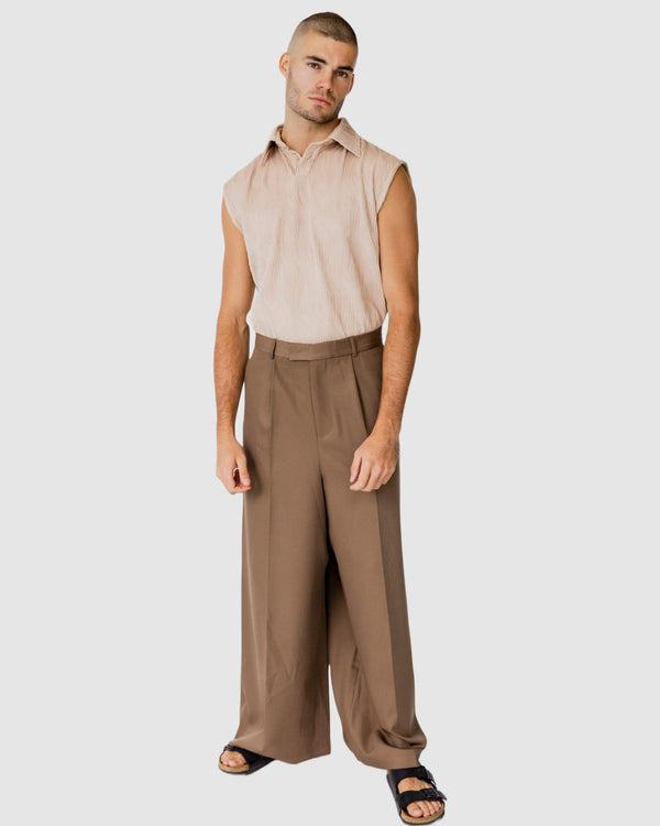 Verve Sleeveless shirt Brown