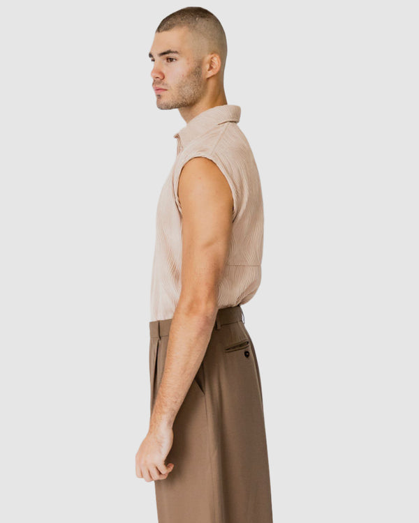 Verve Sleeveless shirt Brown