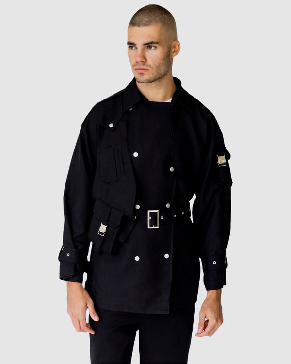 Atticus Military Jacket Black