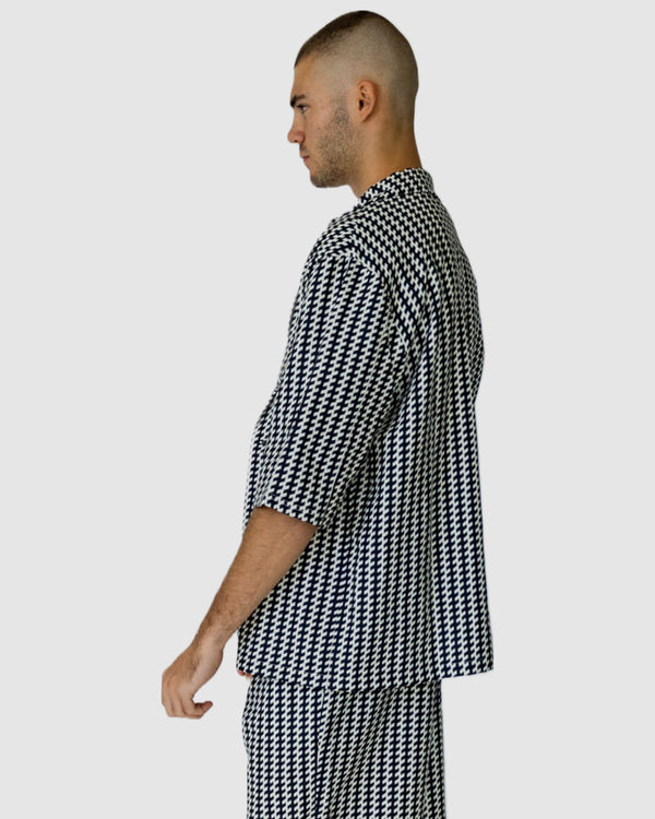 Mulholland Print Shirt Black/White