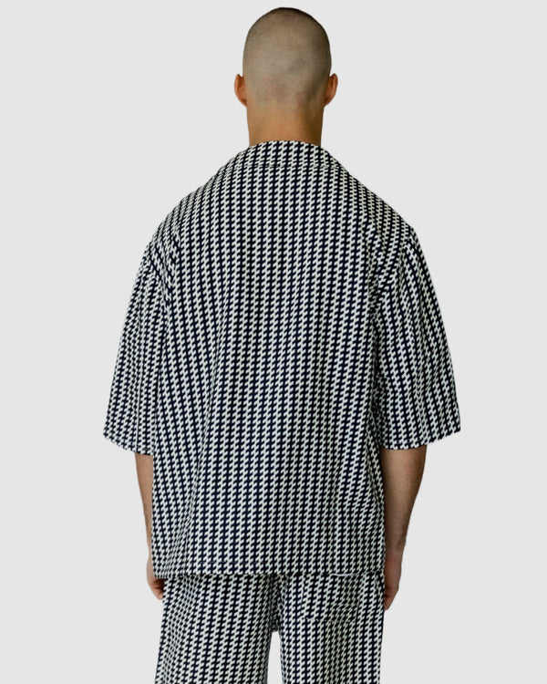 Mulholland Print Shirt Black/White