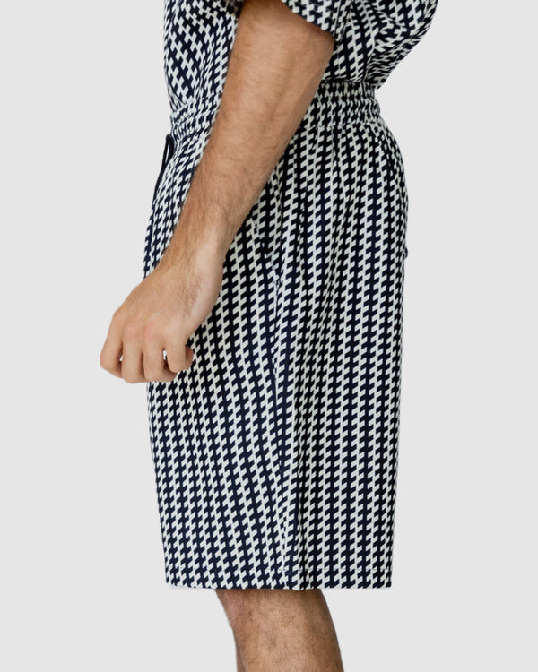 Mulholland Tie Shorts Black/White