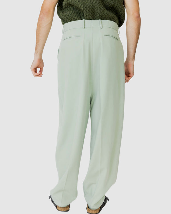 August Loose fit trousers Green Mist