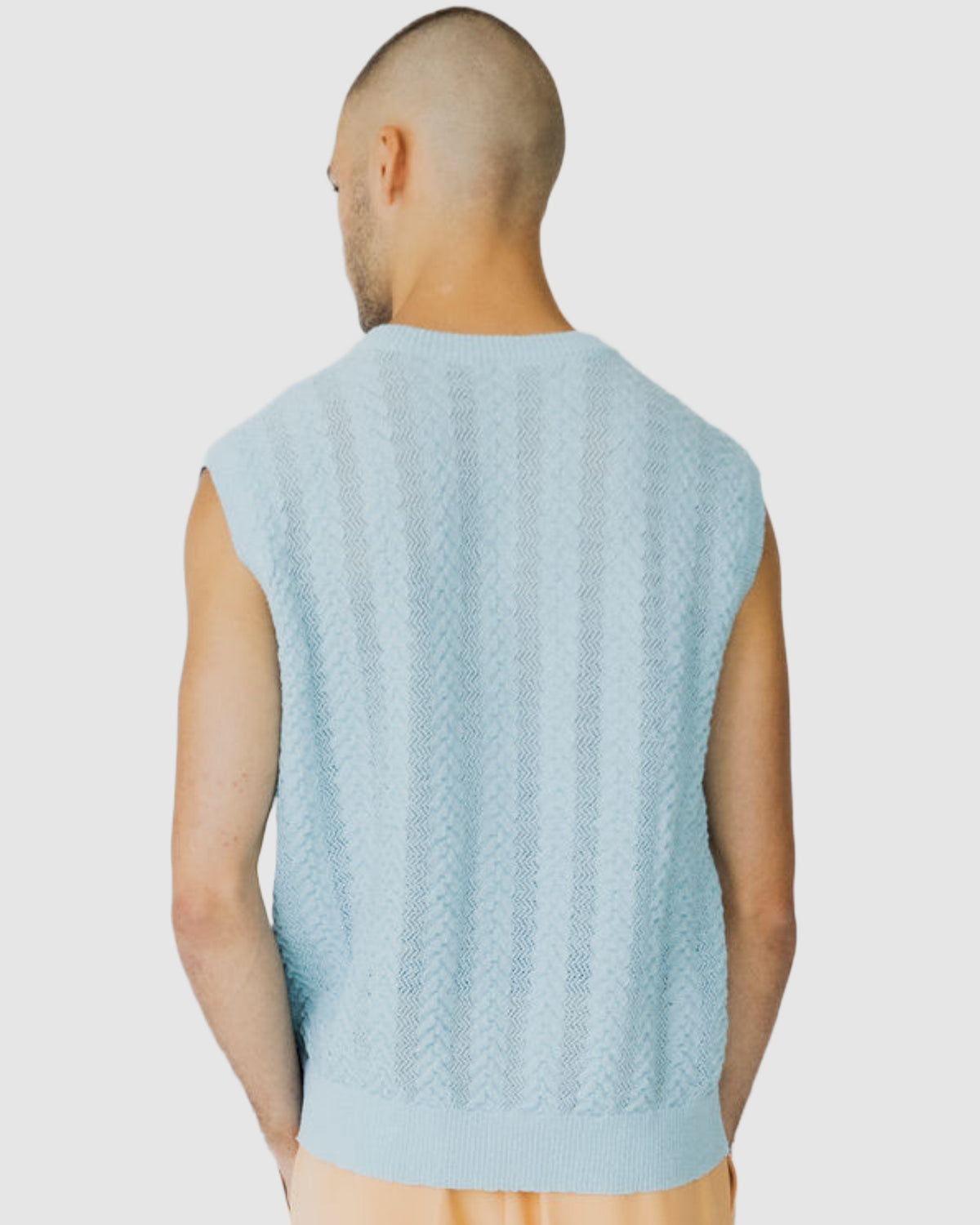 Cassis Knitted Vest Blue