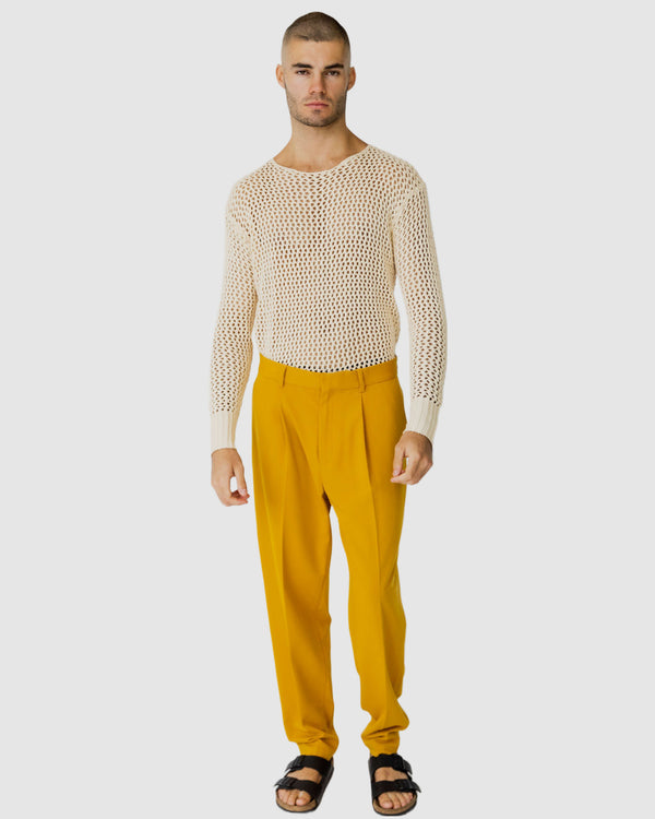 Delta Loose Leg Pants Mustard