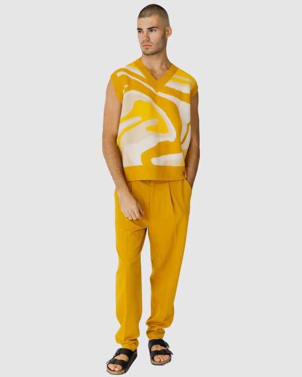 Ignite Knitted Vest Yellow
