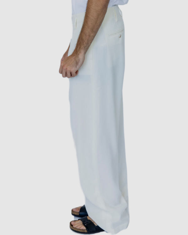 Newman Straight Leg Trouser Cream