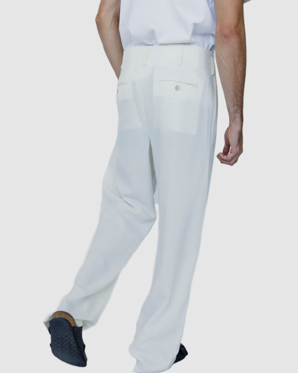 Newman Straight Leg Trouser Cream