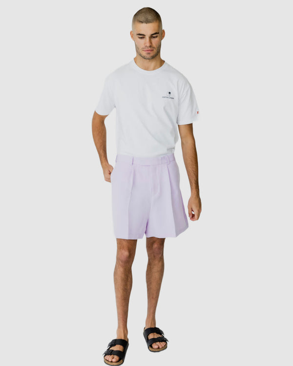 Robbie Loose Cropped Shorts Lilac