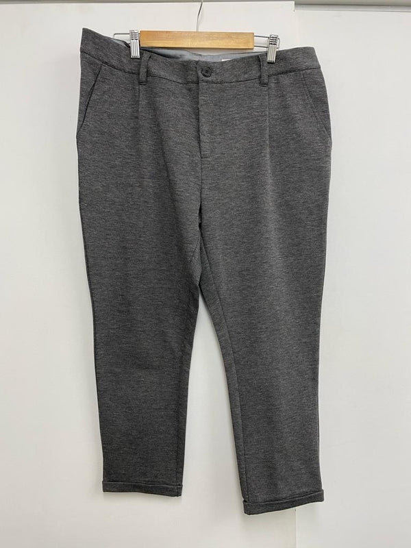 Dell Slim Cropped Pants Grey