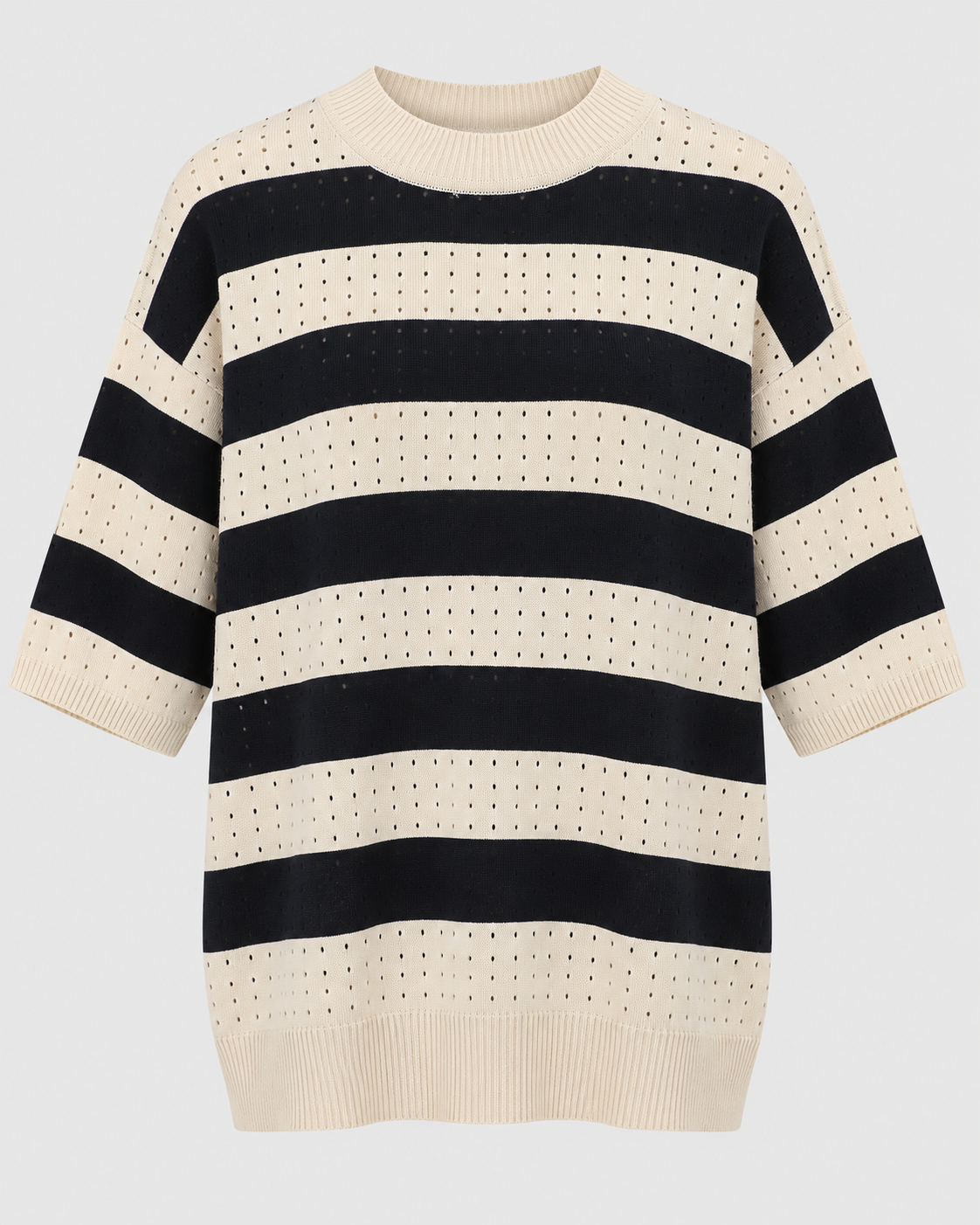 Ex-runway - Sweater Striped Blk/Wht