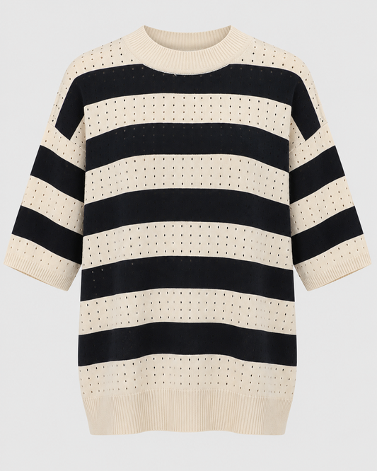 Ex-runway - Sweater Striped Blk/Wht