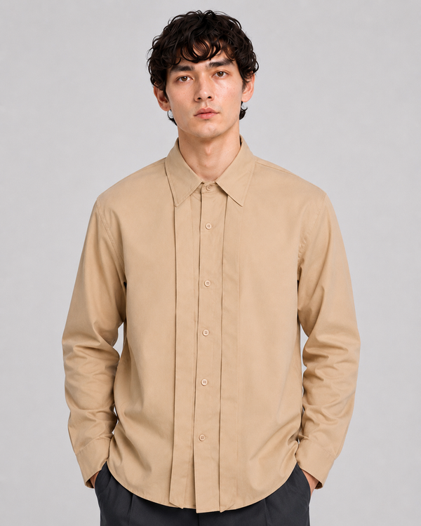 Spencer Tie Up Shirt Khaki
