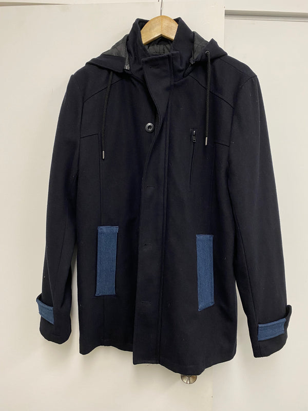 Sample Jacket Small - Black with Blue Trim