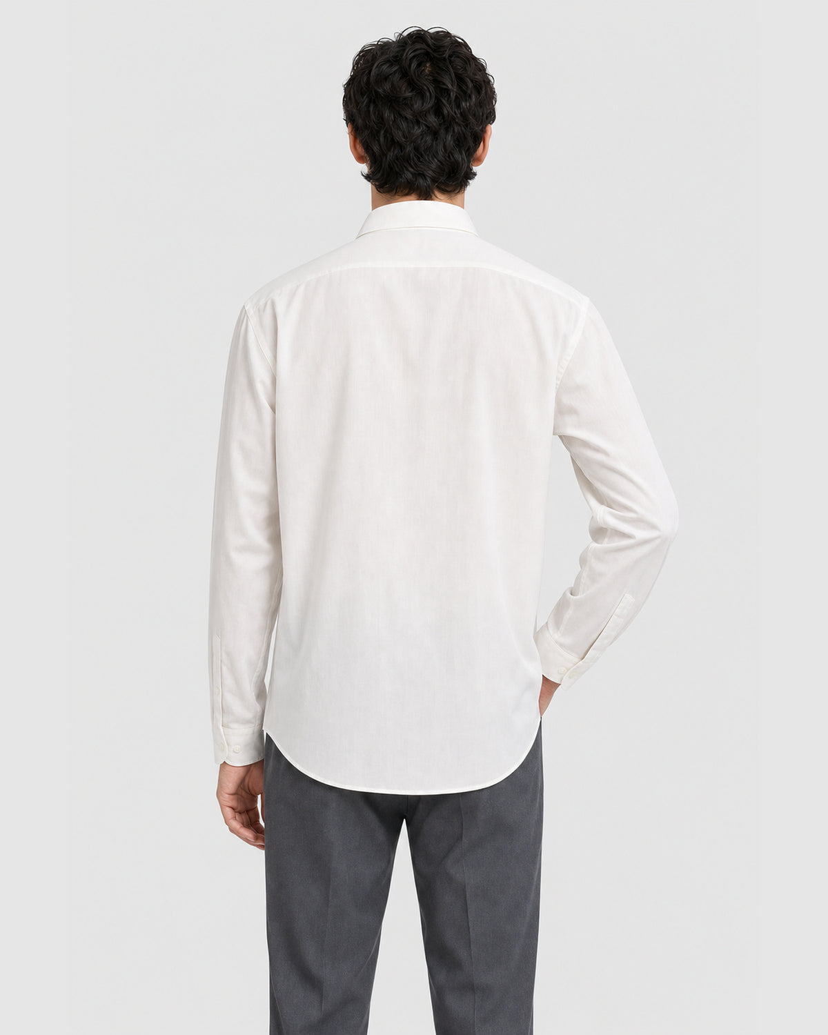 Lucien Pleated Shirt White
