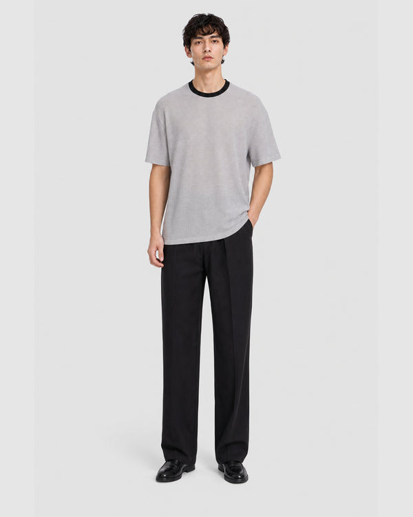 Silas Knitted T-Shirt Grey