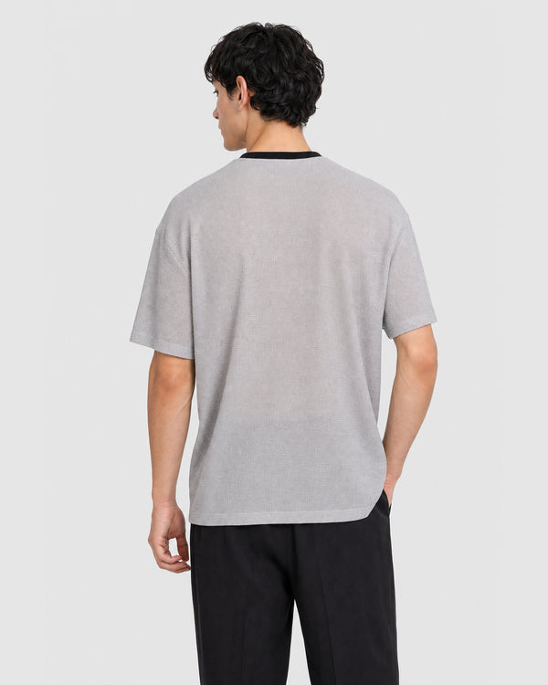 Silas Knitted T-Shirt Grey