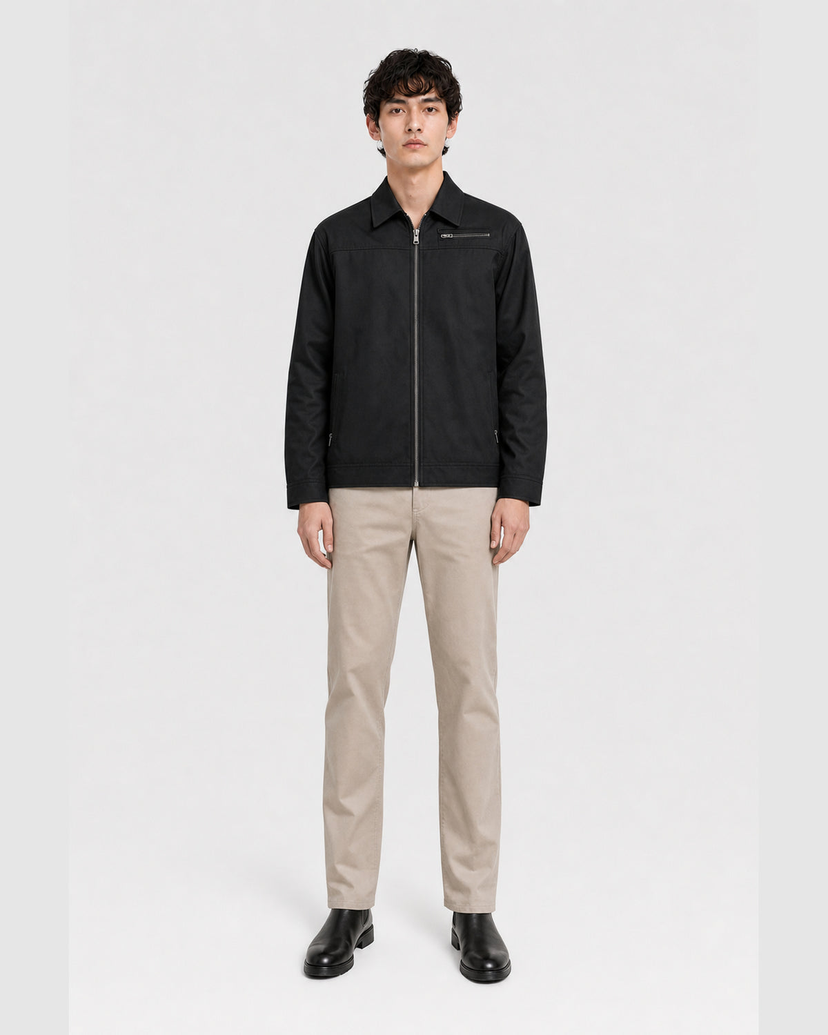 Walton Multi Zipper Jacket Black