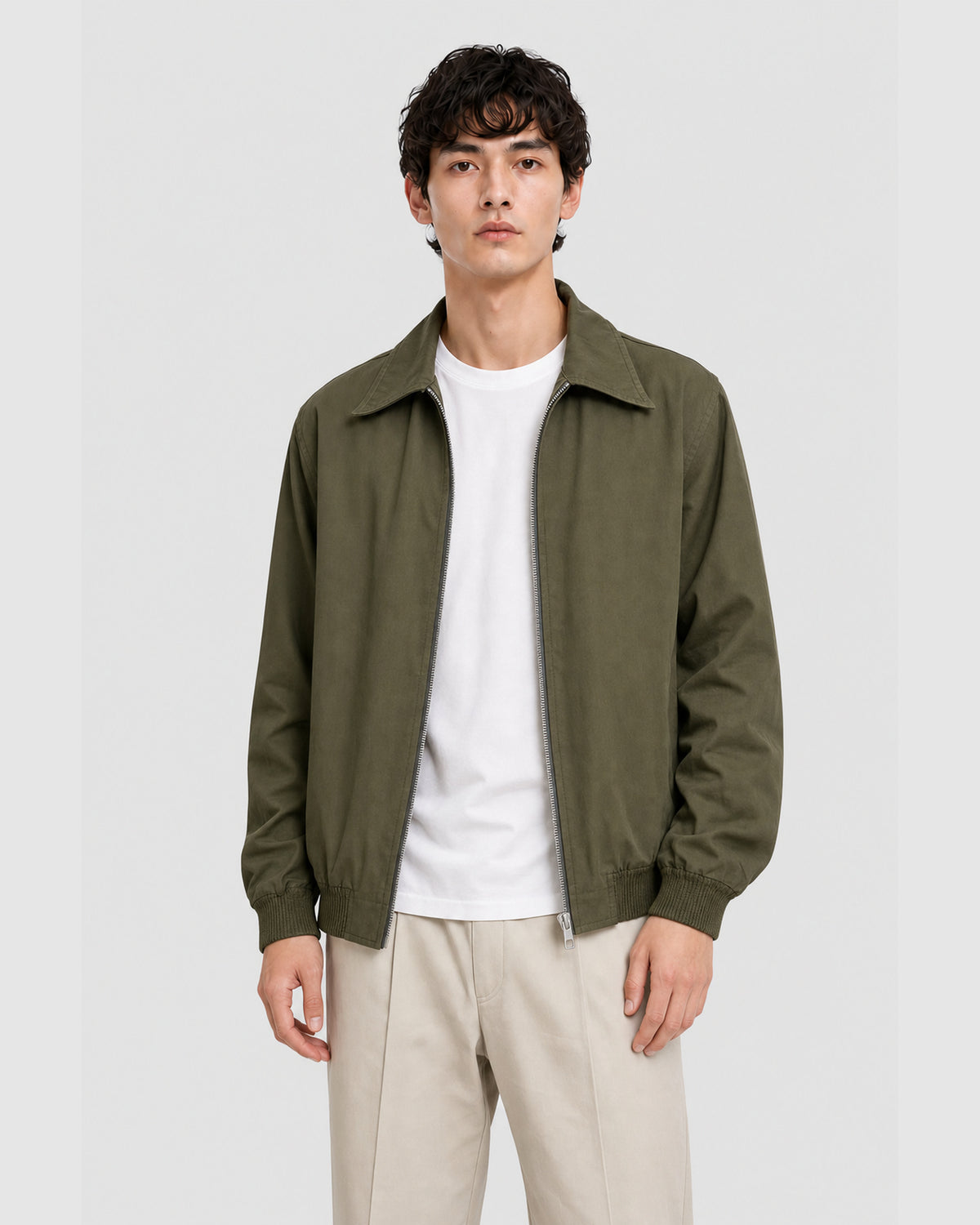 Radar Bomber Zip Jacket Green