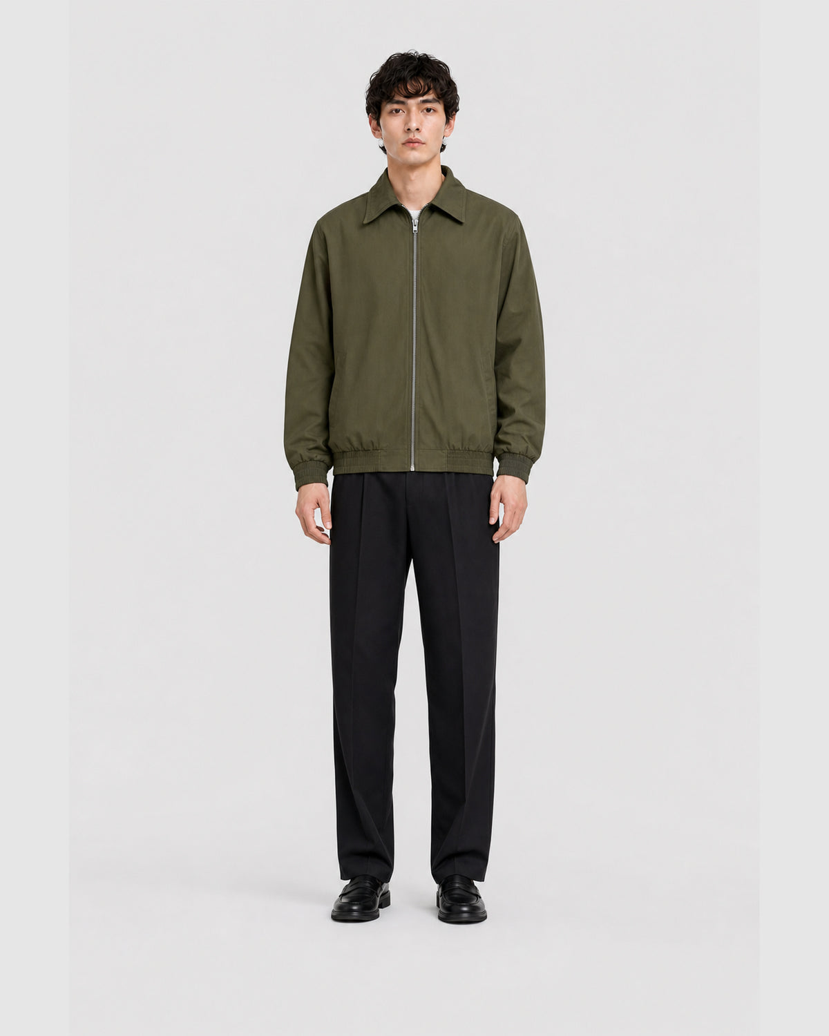 Radar Bomber Zip Jacket Green