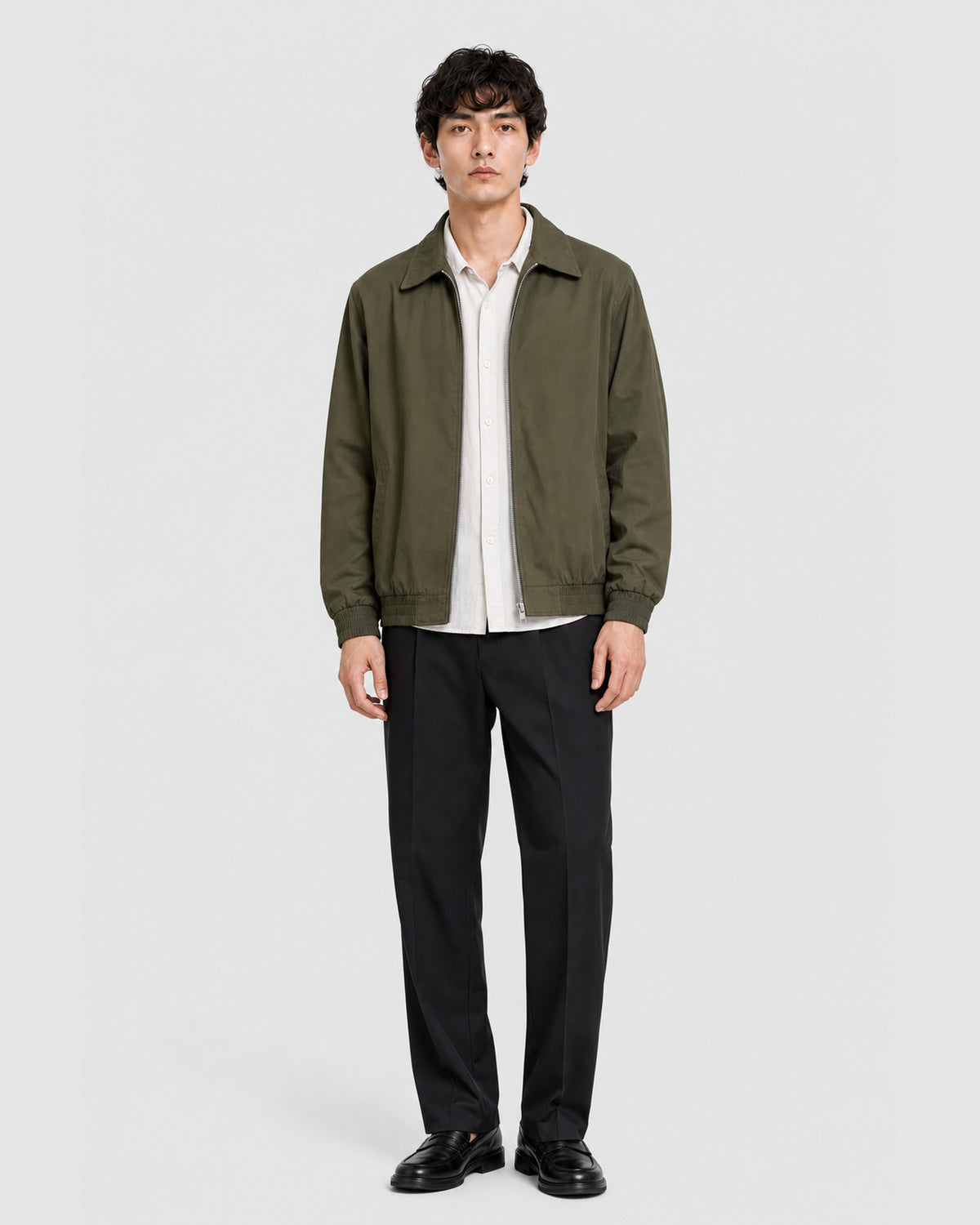 Radar Bomber Zip Jacket Green