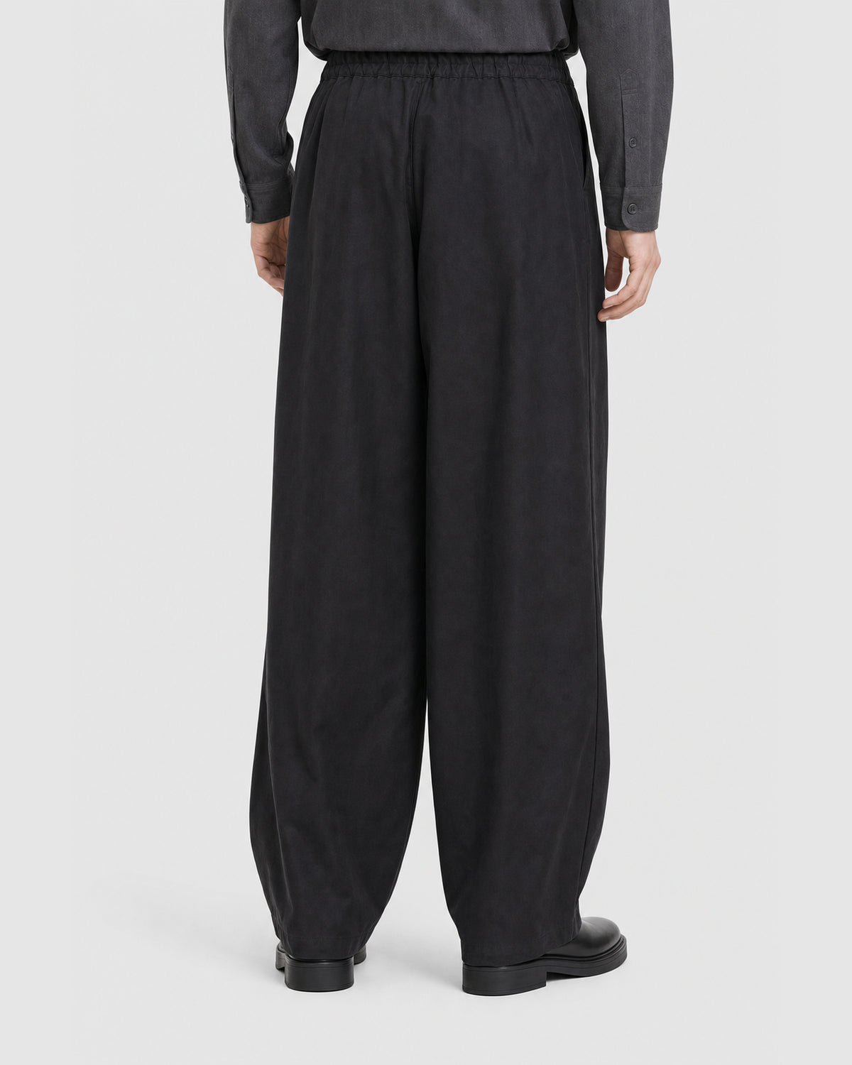 Merin Double Pleated Wide Pants Black