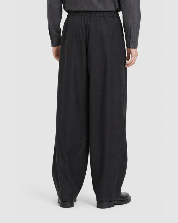 Merin Double Pleated Wide Pants Black