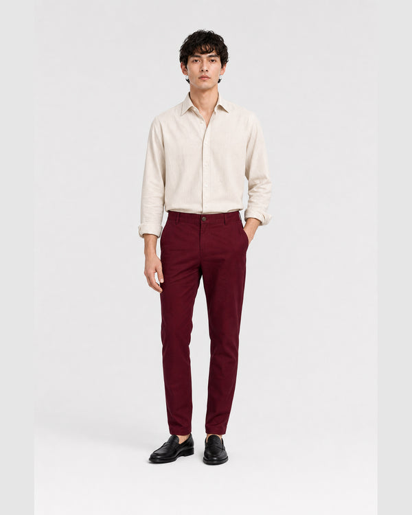 Louis Slim Pants Red