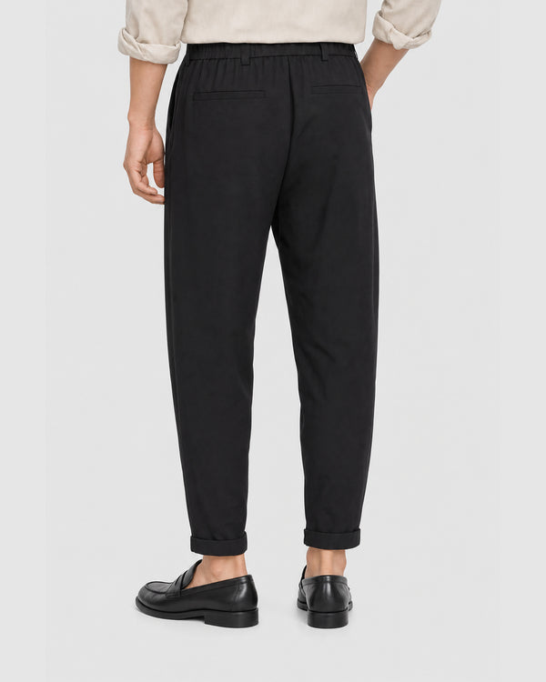 Homage Belted Tie Joggers Black