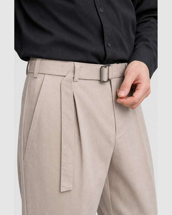 Dempsey Belted Joggers Grey