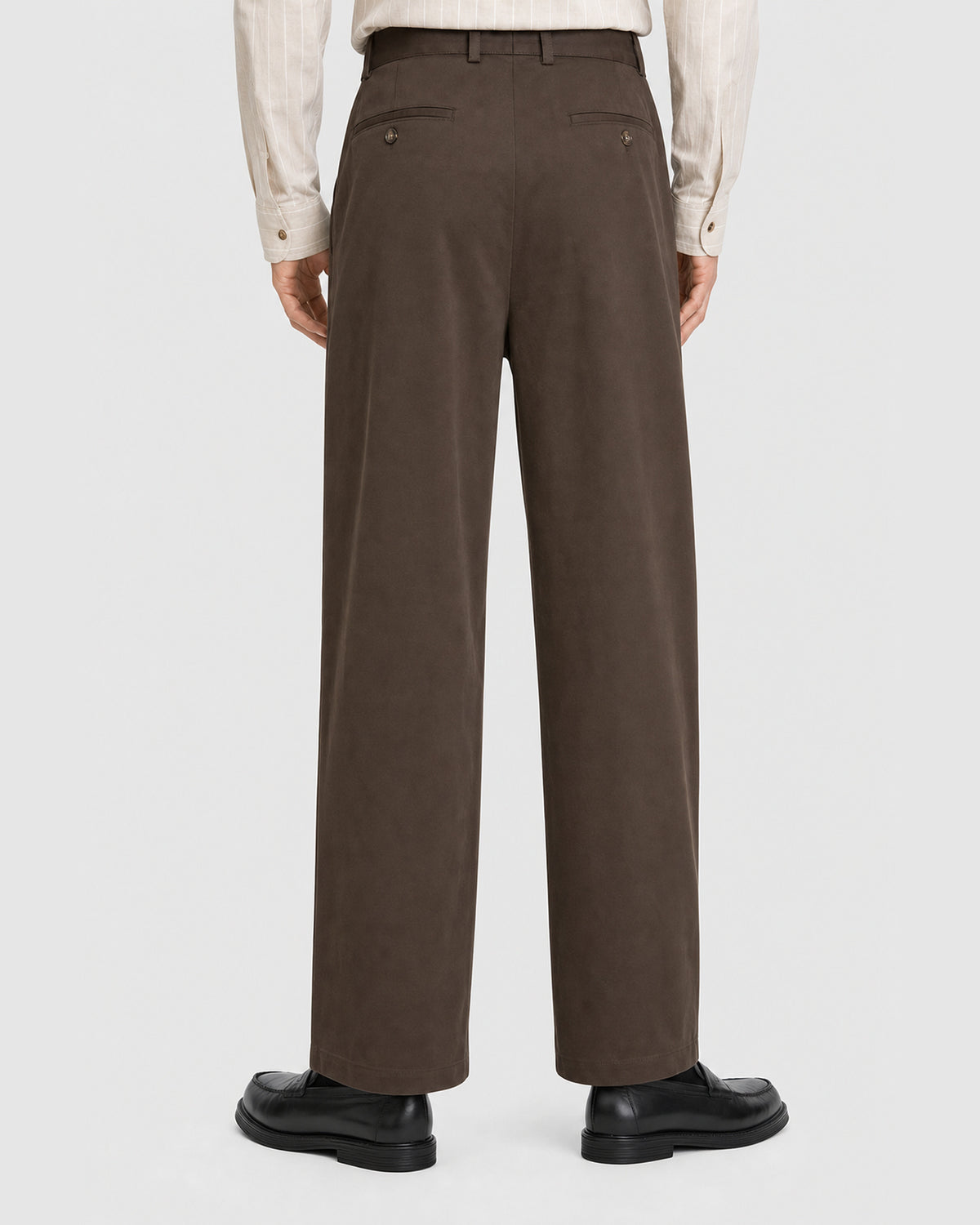 Bryden Pleated Loose Pants Brown