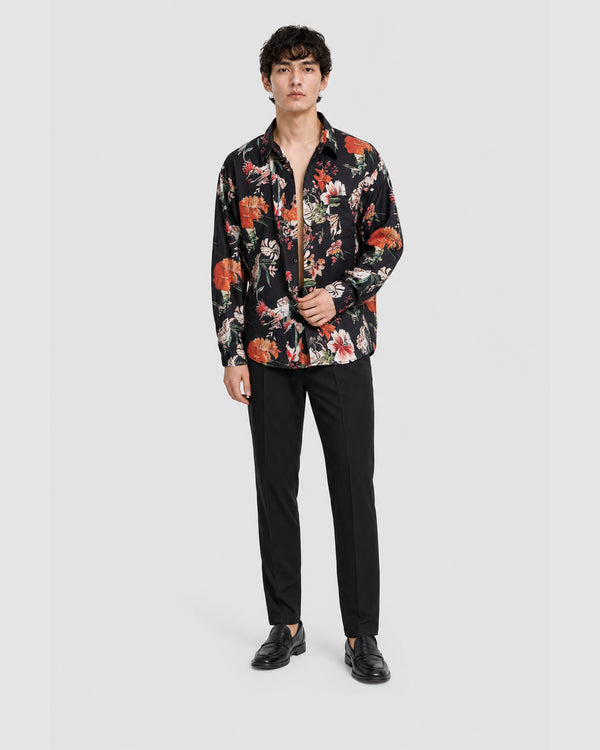Sayer Flower Shirt Black