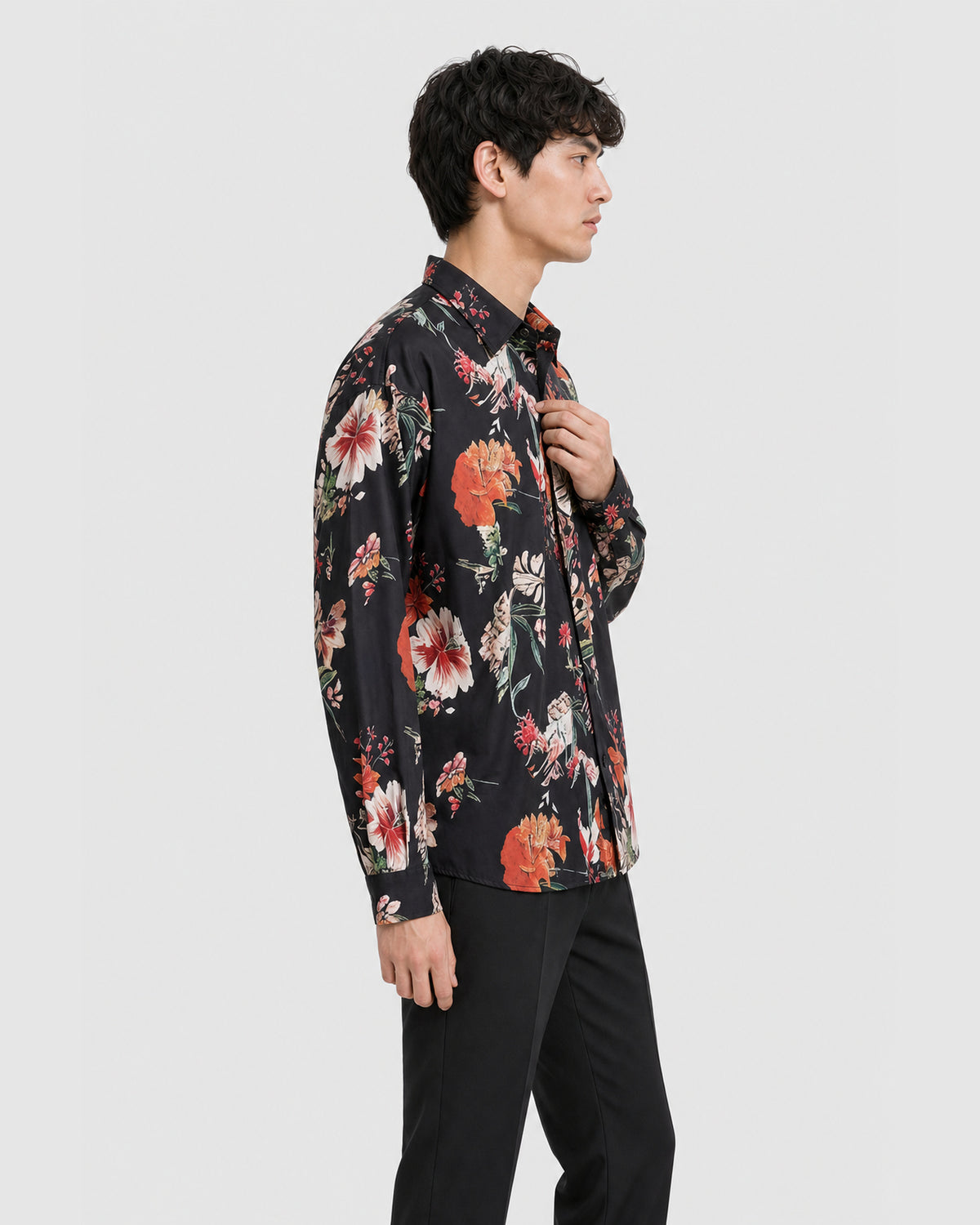 Sayer Flower Shirt Black